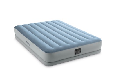 Intex Queen Mid-Rise Comfort Airbed With Fiber-Tech & Built In Pump Intex Queen Mid-Rise Comfort Airbed With Fiber-Tech & Built In Pump