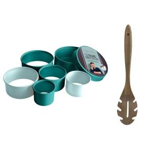 Jamie Oliver – Round Cookie Cutter Set (5 Piece) and Acacia Wooden Spoon Jamie Oliver – Round Cookie Cutter Set (5 Piece) and Acacia Wooden Spoon