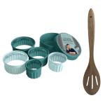 Jamie Oliver – Fluted Cookie Cutter Set (5 Piece) with Acacia Wooden Spoon Jamie Oliver – Fluted Cookie Cutter Set (5 Piece) with Acacia Wooden Spoon