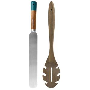 Jamie Oliver – Palette Knife and Acacia Wooden Spoon Jamie Oliver – Palette Knife and Acacia Wooden Spoon