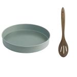 Jamie Oliver – Loose Base Round Cake Tin 20cm and Acacia Slotted Wooden Spoon Jamie Oliver – Loose Base Round Cake Tin 20cm and Acacia Slotted Wooden Spoon
