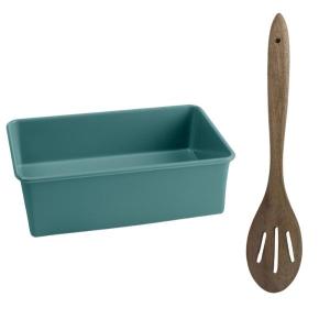 Jamie Oliver – Loaf Tin 1.5L Non-Stick and Acacia Slotted Wooden Spoon Jamie Oliver – Loaf Tin 1.5L Non-Stick and Acacia Slotted Wooden Spoon