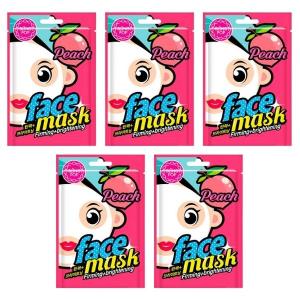 Bling Pop – Firming and Brightening Face Mask 20ml – Peach – Pack of 5 Bling Pop – Firming and Brightening Face Mask 20ml – Peach – Pack of 5