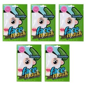 Bling Pop – Cucumber Hydrating + Brightening Face Masks (25ml) – Pack of 5 Bling Pop – Cucumber Hydrating + Brightening Face Masks (25ml) – Pack of 5