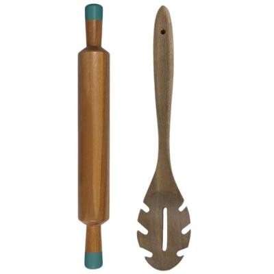 Jamie Oliver – Rolling Pin and Acacia Wooden Spoon Combo – 2 Piece Jamie Oliver – Rolling Pin and Acacia Wooden Spoon Combo – 2 Piece
