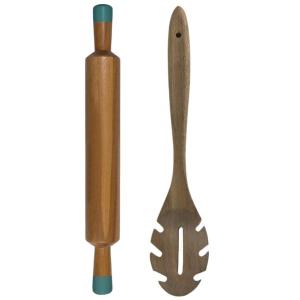 Jamie Oliver – Rolling Pin and Acacia Wooden Spoon Combo – 2 Piece Jamie Oliver – Rolling Pin and Acacia Wooden Spoon Combo – 2 Piece