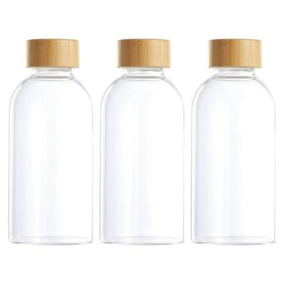 DAY – Glass Water Bottle with Bamboo Lid – 500ml – Pack of 3 DAY – Glass Water Bottle with Bamboo Lid – 500ml – Pack of 3
