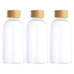 DAY – Glass Water Bottle with Bamboo Lid – 500ml – Pack of 3 DAY – Glass Water Bottle with Bamboo Lid – 500ml – Pack of 3