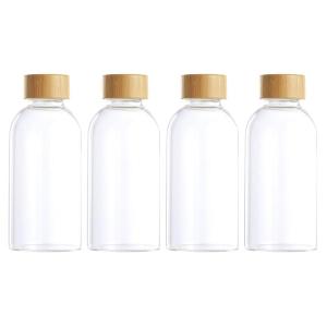 DAY – Glass Water Bottle with Bamboo Lid – 500ml – Pack of 4 DAY – Glass Water Bottle with Bamboo Lid – 500ml – Pack of 4