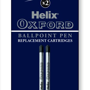HELIX OXFORD Ballpoint Refills Medium Black 2’s HELIX OXFORD Ballpoint Refills Medium Black 2’s
