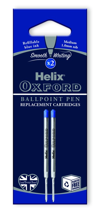 Helix Oxford Ballpoint Refills Medium Blue 2’s Helix Oxford Ballpoint Refills Medium Blue 2’s