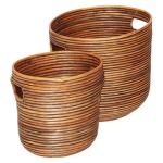 DAY – Baskets / Planters / Storage Containers – Rattan Brown (Set of 2) DAY – Baskets / Planters / Storage Containers – Rattan Brown (Set of 2)