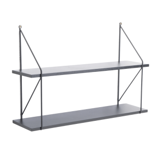Wall Shelf – Black 2 Shelf Wall Shelf – Black 2 Shelf