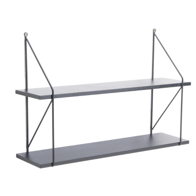 Wall Shelf – Black 2 Shelf Wall Shelf – Black 2 Shelf