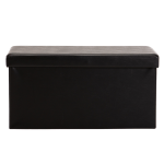 Kia Leather Touch Double Ottoman Black Kia Leather Touch Double Ottoman Black