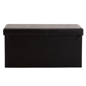 Kia Leather Touch Double Ottoman Black Kia Leather Touch Double Ottoman Black