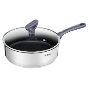 Tefal – Daily Cook Stainless Steel Saute Pan with Lid – 24cm Tefal – Daily Cook Stainless Steel Saute Pan with Lid – 24cm
