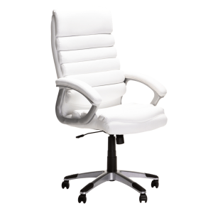 Luxury Executive Hiback Office Chair Cm113 – White Luxury Executive Hiback Office Chair Cm113 – White