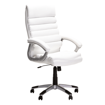 Luxury Executive Hiback Office Chair Cm113 – White Luxury Executive Hiback Office Chair Cm113 – White