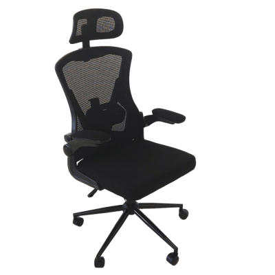 Highback Deluxe Office Chair Ah571a W/Headrest-BLK Highback Deluxe Office Chair Ah571a W/Headrest-BLK