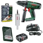 Bosch – Cordless Lithium- Ion Hammer Drill Kit and Accessories Set Bosch – Cordless Lithium- Ion Hammer Drill Kit and Accessories Set
