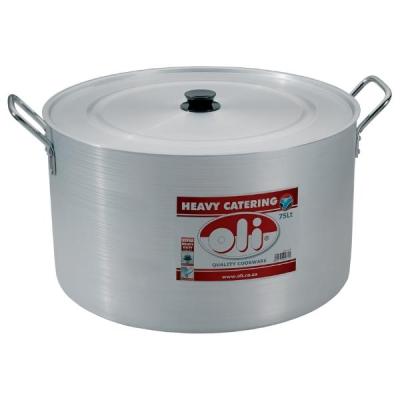 Oli – Heavy Catering Pot / Emeried Finish Stewing Pot (53cm) – 75L Oli – Heavy Catering Pot / Emeried Finish Stewing Pot (53cm) – 75L