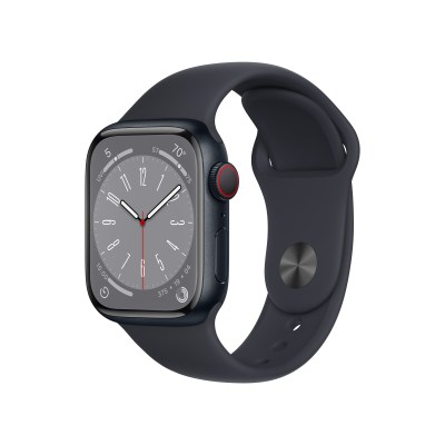 Apple Watch Series 8 GPS (41mm) Aluminium with Sport Band – Midnight Apple Watch Series 8 GPS (41mm) Aluminium with Sport Band – Midnight