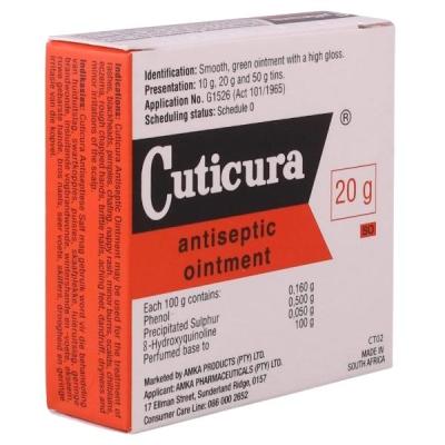 Cuticura – Antiseptic Ointment 20g – Pack of 12 Cuticura – Antiseptic Ointment 20g – Pack of 12