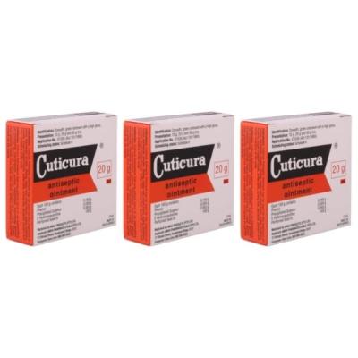 Cuticura – Antiseptic Ointment 20g – Pack of 3 Cuticura – Antiseptic Ointment 20g – Pack of 3