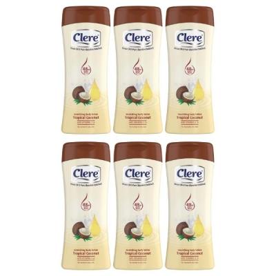 Clere – Body Lotion 200ml – Tropical Coconut – Pack of 6 Clere – Body Lotion 200ml – Tropical Coconut – Pack of 6