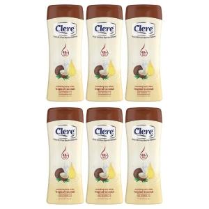 Clere – Body Lotion 200ml – Tropical Coconut – Pack of 6 Clere – Body Lotion 200ml – Tropical Coconut – Pack of 6