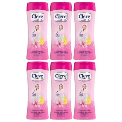 Clere – Body Lotion 400ml – Lanolin and Glycerine – Pack of 6 Clere – Body Lotion 400ml – Lanolin and Glycerine – Pack of 6