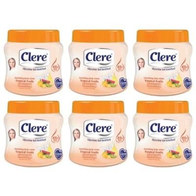 Clere – Body Crème 300ml – Tropical Fruits – Pack of 6 Clere – Body Crème 300ml – Tropical Fruits – Pack of 6