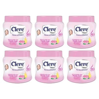 Clere – Body Cr me 500ml – Powder Fresh – Pack of 6 Clere – Body Cr me 500ml – Powder Fresh – Pack of 6