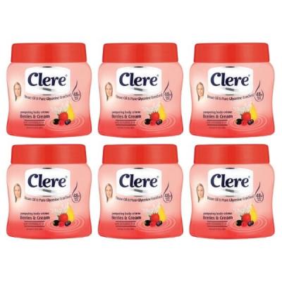 Clere – Body Crème 500ml – Berries and Cream – Pack of 6 Clere – Body Crème 500ml – Berries and Cream – Pack of 6