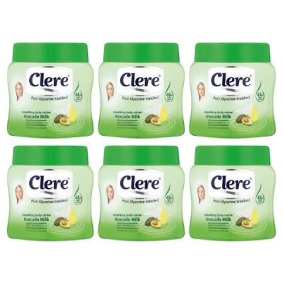 Clere – Body Crème 500ml – Avocado Milk – Pack of 6 Clere – Body Crème 500ml – Avocado Milk – Pack of 6