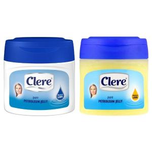 Clere – Pure Petroleum Jelly Combo 250ml – White and Yellow Clere – Pure Petroleum Jelly Combo 250ml – White and Yellow