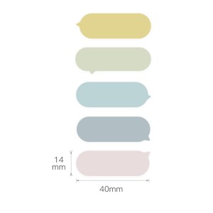 Niimbot – D11/D110 – 14*40mm – 160 Thermal Labels – Bubble B Design Niimbot – D11/D110 – 14*40mm – 160 Thermal Labels – Bubble B Design