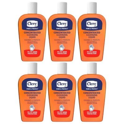 Clere – Pure & Protect Cleansing Liquid 200ml – Pack of 6 Clere – Pure & Protect Cleansing Liquid 200ml – Pack of 6