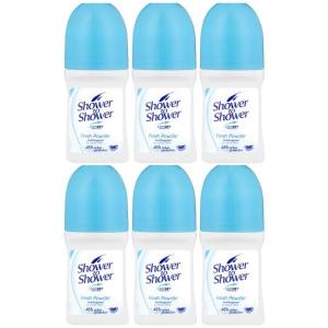Shower To Shower – Ladies Roll-On 50ml Fresh Powder – Pack of 6 Shower To Shower – Ladies Roll-On 50ml Fresh Powder – Pack of 6