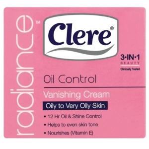 Clere – Oil Control Vanishing Cream 50ml – Oily to Very Oily – Pack of 6 Clere – Oil Control Vanishing Cream 50ml – Oily to Very Oily – Pack of 6