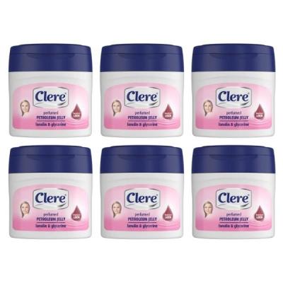Clere – Perfumed Jelly 250ml – Lanolin & Glycerine – Pack of 6 Clere – Perfumed Jelly 250ml – Lanolin & Glycerine – Pack of 6