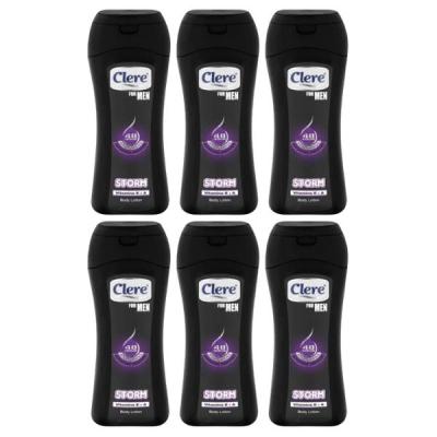 Clere – Body Lotion For Men 200ml – Storm – Pack of 6 Clere – Body Lotion For Men 200ml – Storm – Pack of 6