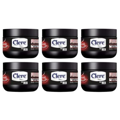Clere – Body Crème For Men 250ml – Fire – Pack of 6 Clere – Body Crème For Men 250ml – Fire – Pack of 6