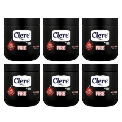 Clere – Body Crème For Men 450ml – Fire – Pack of 6 Clere – Body Crème For Men 450ml – Fire – Pack of 6