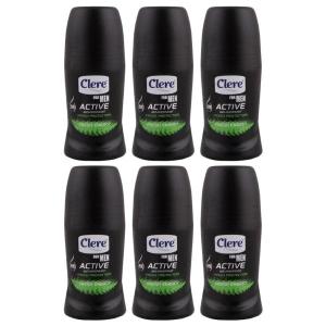 Clere – Roll On Deodorant For Men 50ml – Fresh Energy – Pack of 6 Clere – Roll On Deodorant For Men 50ml – Fresh Energy – Pack of 6