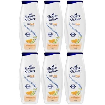 Shower To Shower – Body Wash Gel 500ml – Fresh Happiness – Pack of 6 Shower To Shower – Body Wash Gel 500ml – Fresh Happiness – Pack of 6