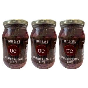 Uncle Cam’s – Marinated Kalamata Olives 410g – Pack of 3 Uncle Cam’s – Marinated Kalamata Olives 410g – Pack of 3