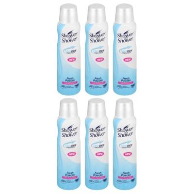 Shower To Shower – Ladies Anti-Perspirant 150ml – Fresh Powder – Pack of 6 Shower To Shower – Ladies Anti-Perspirant 150ml – Fresh Powder – Pack of 6