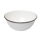 New World- Enamel Cash Bowl Mixing bowl 16cm set of 6 – White New World- Enamel Cash Bowl Mixing bowl 16cm set of 6 – White